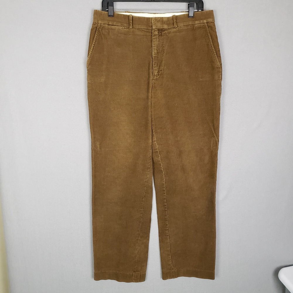 VTG Polo Ralph Lauren Corduroy Trouser Pants Brown Academia Grandpacore Size 34